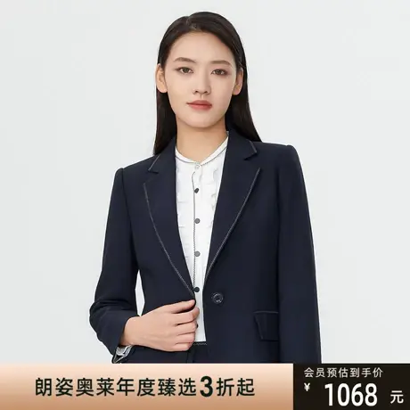 朗姿 春秋收腰显瘦通勤风女式西装外套线下商场同款图片
