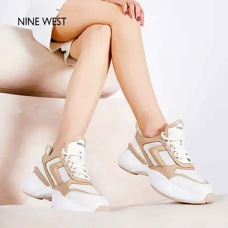 Nine West/玖熙月球漫步时尚厚底老爹鞋2025夏季季新款运动休闲鞋图片