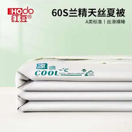 红豆天丝夏凉被2025新款可机洗空调被子被芯单人双人夏被四季通用图片