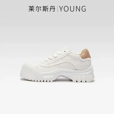 莱尔斯丹2023秋季新款Y系列时尚低帮饼干圆头系带休闲女鞋4T57201商品大图