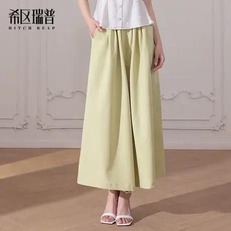 希区瑞普高端时尚休闲裤女宽松显瘦百搭直筒阔腿裤2025夏季新款图片