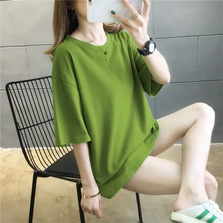 夏季新款小众设计感薄款宽松别致上衣服甜酷白色短袖T恤女装ins潮图片