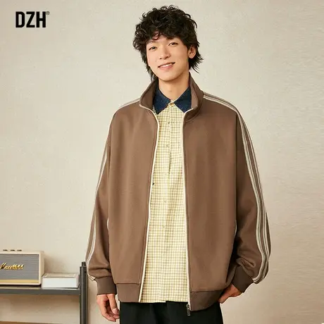 男士春秋款外美式卫衣外套男高级感痞帅2023新款拉链开衫上衣秋装图片