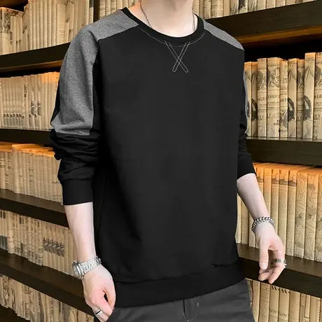 男士卫衣春秋季韩版男装2023宽松休闲上衣服潮小衫打底衫长袖T恤图片