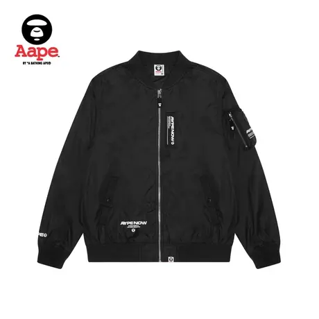 Aape旗舰店男装秋冬字母印花户外拉链口袋休闲外套7528XXJ商品大图