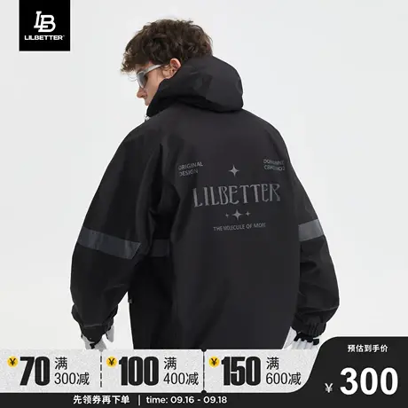 Lilbetter外套潮流男秋季新款机车男士潮牌美式高级帅气工装夹克商品大图
