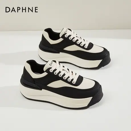 Daphne达芙妮 女神推荐~厚底小白鞋女款百搭休闲运动板鞋熊猫女鞋商品大图