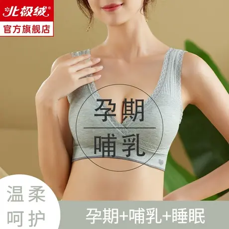 哺乳内衣聚拢防下垂孕妇喂奶文胸薄款怀孕期专用bra产后大码胸罩商品大图