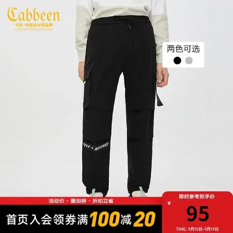 卡宾男装工装长裤潮流多口袋印花街头宽松休闲裤Y商品大图