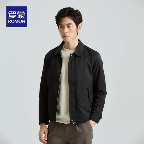 罗蒙外套男士2023新款春秋季韩版休闲夹克男潮流宽松帅气上衣服装图片