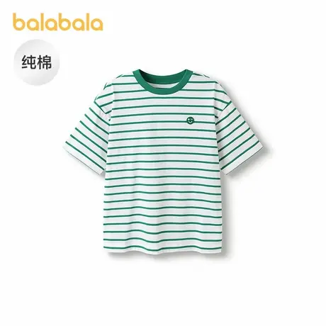 巴拉巴拉童装儿童短袖T恤2025新款男童女童夏装吸湿速干亲子上衣商品大图