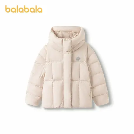 巴拉巴拉女童儿童羽绒服2024冬新款短款童装连帽外套商品大图