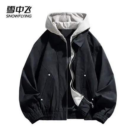 SNOW FLYING/雪中飞2025年秋季新款休闲百搭时尚男女款宽松夹克商品大图
