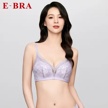 【聚挺杯】安莉芳官方奥莱E-BRA小胸厚款文胸收副乳无钢圈内衣女商品大图