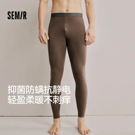 森马男士秋裤10A抑菌防螨抗静电2025新款秋冬季男生衬裤打底修身商品大图