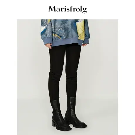 【言选好物】玛丝菲尔冬季黑色显瘦保暖铅笔裤白鹅绒羽绒裤图片