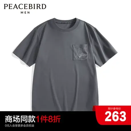 【商场同款】太平鸟男装短袖T恤B1CND4232图片
