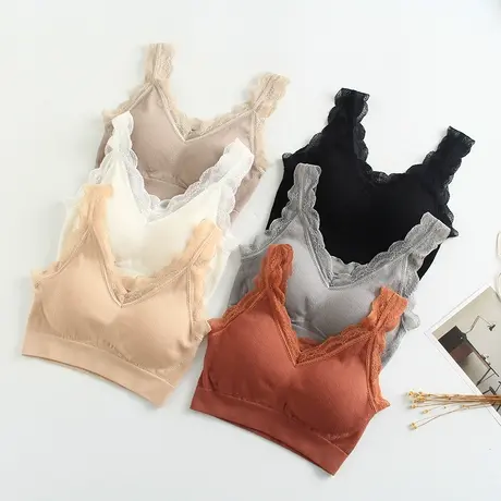 裸胸女抹胸围胸带胸垫打底衣裹胸式内搭短款上衣露肩内衣有肩带商品大图