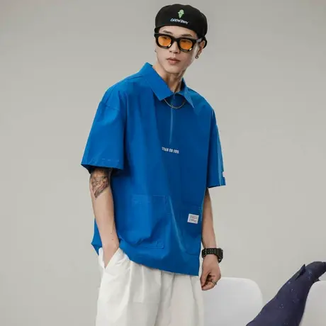 Modi Nick/摩帝尼克夏季男士polo衫纯棉圆领男短袖休闲潮流polo衫图片