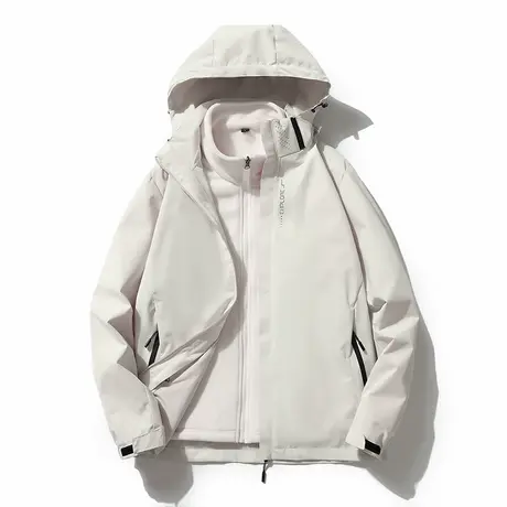 冲锋衣女三合一可拆卸抓绒两件套春秋外套男风衣登山滑雪服防水商品大图