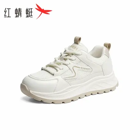 【好物体验专享】红蜻蜓2025夏季新款女鞋网面小白鞋德训阿甘鞋商品大图
