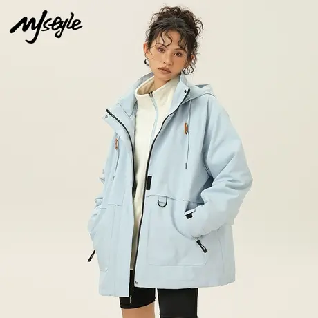 MJ STYLE冲锋衣男女款2025新款三合一加厚防风防水潮牌情侣外套图片