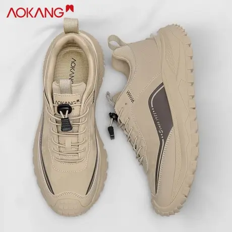 奥康复古跑鞋男鞋2025秋季新款复古运动鞋男士老爹鞋防滑耐磨软底商品大图