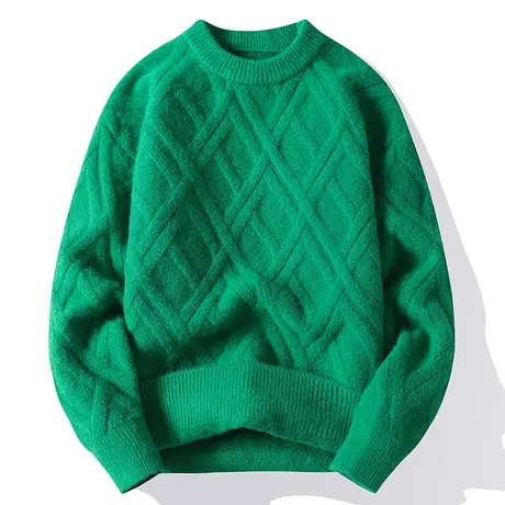 毛衣男士秋冬季新款潮牌ins宽松长袖打底衫羊毛线衣潮流女针织衫商品大图