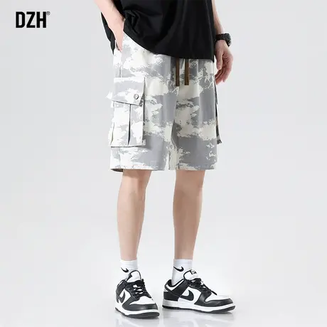 男士迷彩短裤男款夏季五分裤男潮牌工装裤子男款休闲大裤衩沙滩裤商品大图