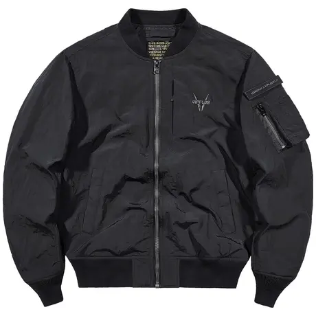 VIP潮牌ma1飞行员夹克男士机能工装外套春秋季宽松休闲纯色棒球服商品大图