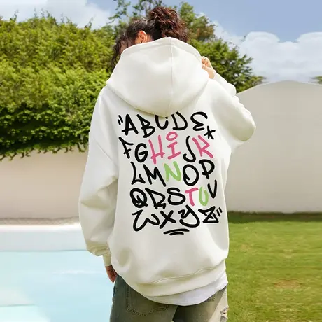 Nuthink美式420g重磅连帽卫衣男保暖宽松加绒加厚街头春季外套潮图片