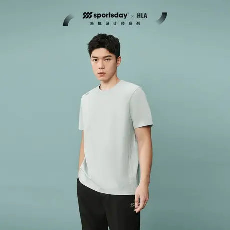 HLA/海澜之家sportsday马术运动短袖24春夏新吸湿排汗速干防晒T男图片
