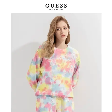 GUESS女士扎染运动卫衣-W2PQ15R2Q41商品大图