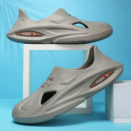 雨鞋 男款夏季雨靴水鞋防水防滑男防撞劳保套鞋男士一脚蹬防雨鞋商品大图