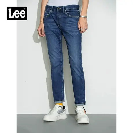 Lee商场同款101+22秋冬新品709修身中蓝男牛仔裤LMB1007093MK-793图片