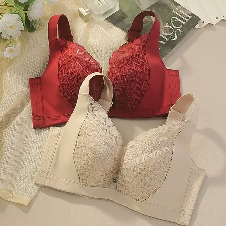 Shaply/莎莲妮商场同款 大胸显小薄款软钢圈调整型上托聚拢收副乳商品大图