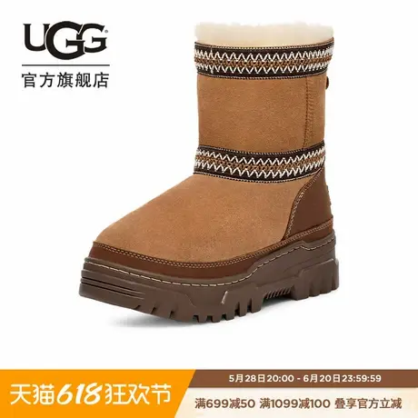 UGG冬季新款男女同款舒适保暖休闲厚底经典迷你靴雪地靴 1158322商品大图