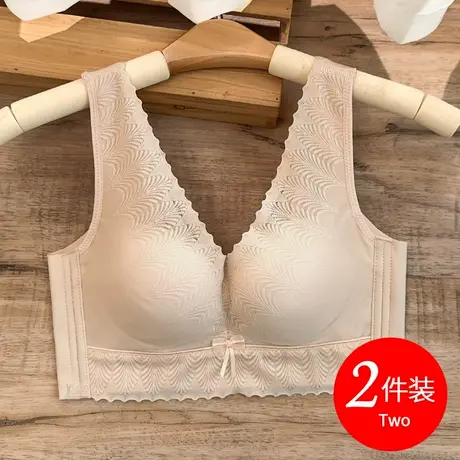 思晴内衣女薄款大胸收副乳防下垂上托无钢圈文胸品牌专柜正品胸罩商品大图