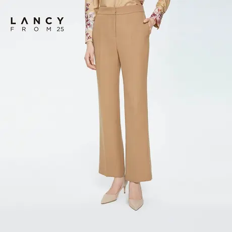 LANCY/朗姿休闲裤子女2022冬季新款高腰显瘦高级感职业裤子女正品商品大图