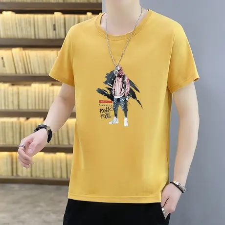 青少年夏季短袖t恤12-15岁大童男装13初中学生14男孩棉感半袖上衣商品大图