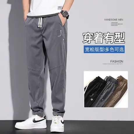 卫裤男士春秋2023新款春季运动休闲裤夏季薄款休闲男款长裤子潮牌商品大图