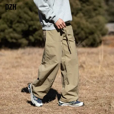 男士卡其色工装裤男直筒宽松休闲裤男款裤子速干裤男裤美式冲锋裤商品大图