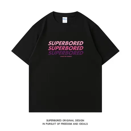 原创潮牌复古美式字母印花短袖t恤男夏季纯棉宽松休闲半袖体恤衫图片