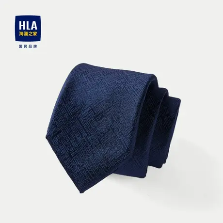 HLA/海澜之家商务领带23新款含桑蚕丝亮丽光滑质感花纹通勤领带男商品大图