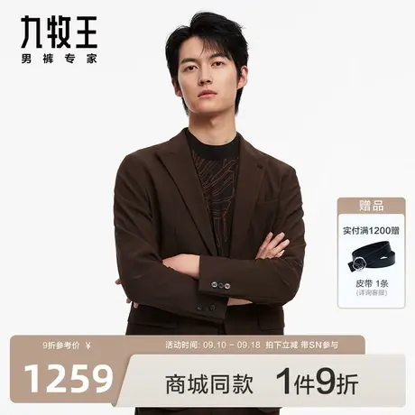 [商场同款]九牧王男装23秋冬新品JX5C70121单西弹力休闲西装SN图片