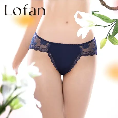 Lofan利巴进口花边刺绣无痕三角裤性感舒适提臀内裤女5157商品大图