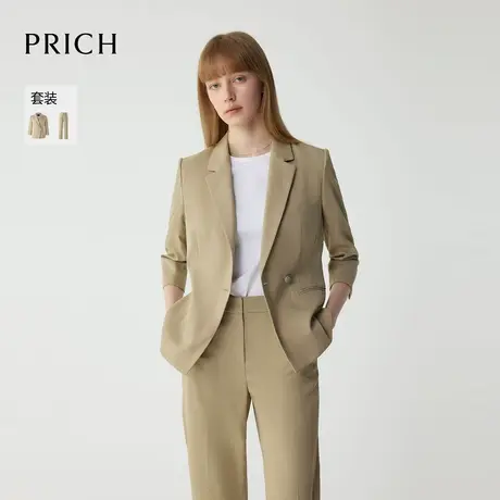 【超能小太阳】PRICH时尚西装套装2025夏新款干练商务通勤外套女图片