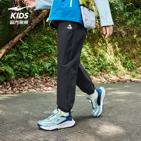 鸿星尔克童装男童运动裤2025秋季新款户外工装裤收口防风休闲裤子商品大图