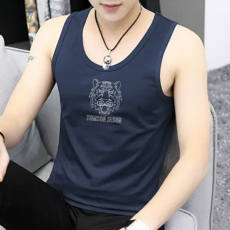 莫代尔冰丝背心男夏季速干凉感运动健身坎肩无袖t恤篮球跨栏吊带商品大图