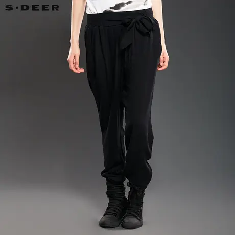 【商场同款】sdeer圣迪奥 夏异域风灯笼休闲裤子 S12280869商品大图